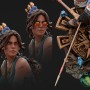 Lara croft + Bust - STL 3D print files