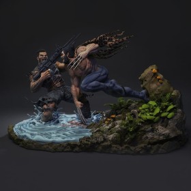 Wolverine vs Punisher - STL 3D print files