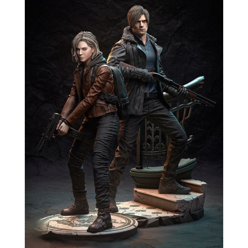 Resident Evil Requiem Leon Kennedy and Grace Ashcroft - STL 3D