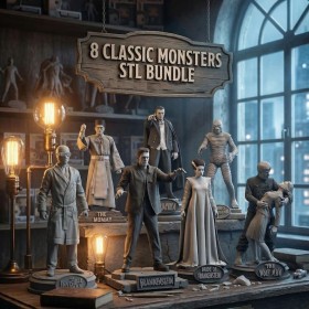 Classic Monsters  Pack - STL Files for 3D Print