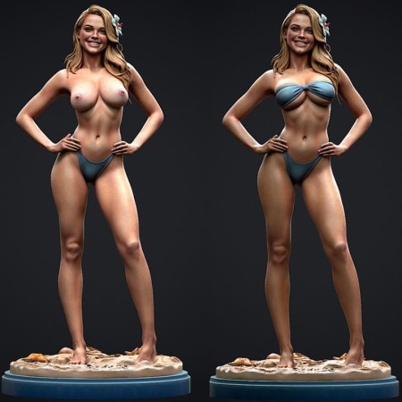 Bikini Girl - STL 3D print files