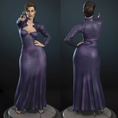 Xenia Onatopp Goldeneye 007 - STL 3D print files
