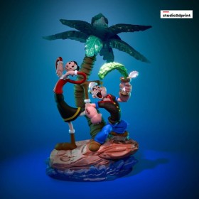 Popeye y Olivia Diorama - STL 3D print files