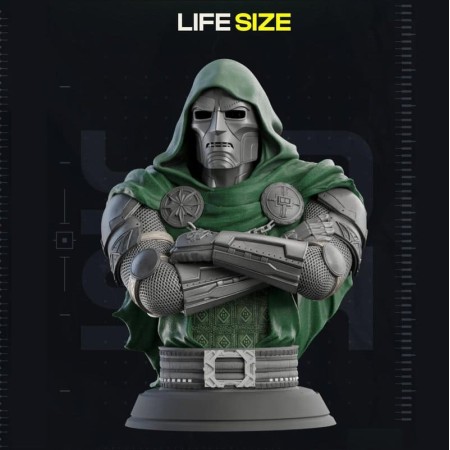 Dr Doom Bust Life Size - STL 3D print files