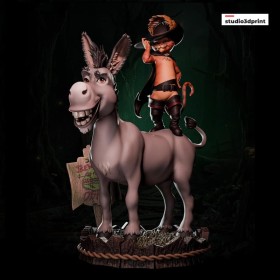 Puss in boots ant Donkey - STL 3D print files