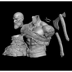 Kratos Bust - STL 3D print files
