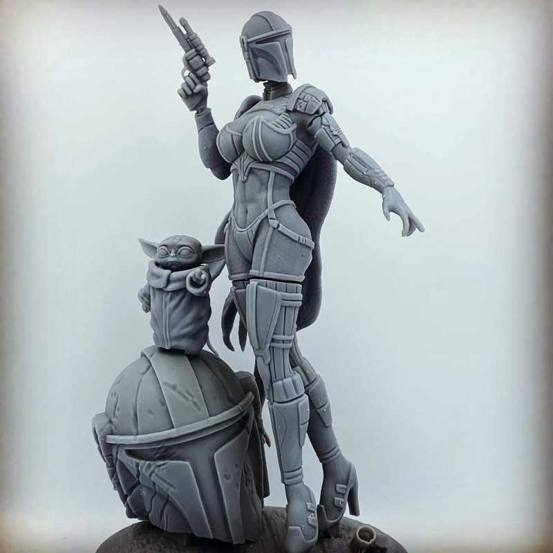 Sexy Mandalorian Star Wars Stl Files For 3d Print 