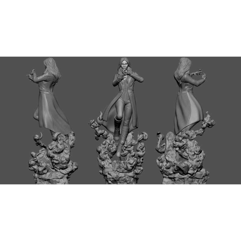 Scarlet Witch H000316 file stl free download 3D Model for CNC and 3d  printer – Free download 3d model Files