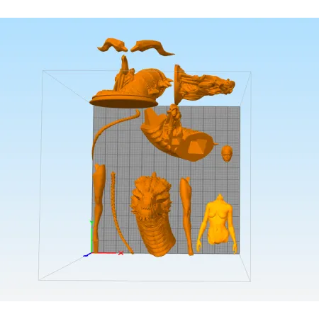 Beowulf Grendel's Mother - STL 3D print files