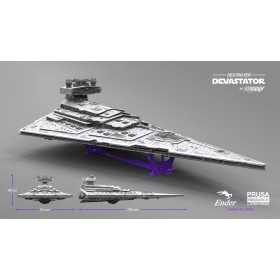 Imperial Destroyer DEVASTATOR Star Wars - STL 3D print files