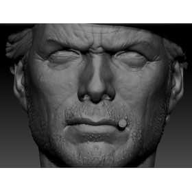 Clint Eastwood Bust - STL 3D print files