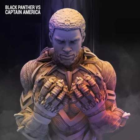 Black Panther T'challa Bust - STL 3D print files