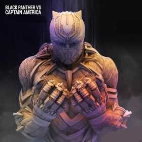 Black Panther T'challa Bust - STL 3D print files
