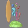 Marvel heroines Surfers - STL 3D print files