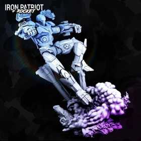 Iron Patriot + Rocket Diorama Base - STL 3D print files