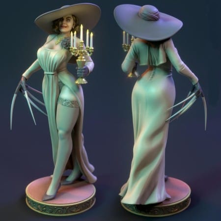 lady dimitrescu figure no dress Resident Evil Village