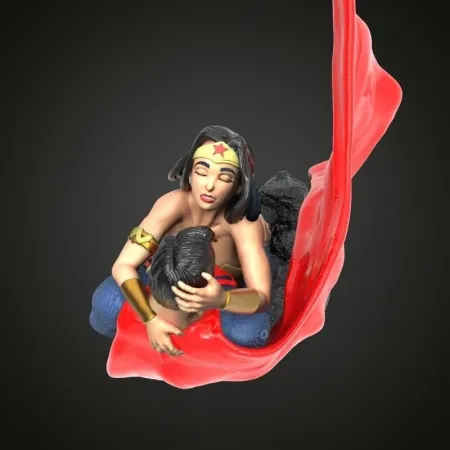 Superman and Wonder Woman - STL 3D print files