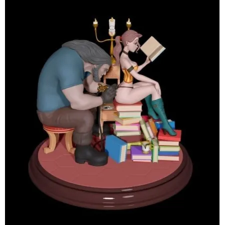 Belle and the Beast - STL 3D print files