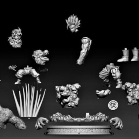 Gohan transformations - STL Files for 3D Print