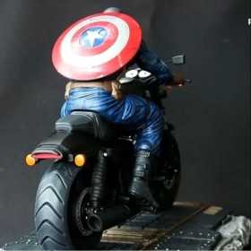 Captain America on Motorcycle - STL Files for 3D Print