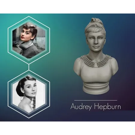 Audrey Hepburn Busto - STL 3D print files
