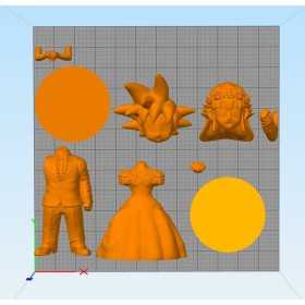Goku and Milk - STL 3D print files
