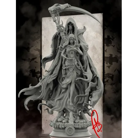 Death Reaper & Girl - STL 3D print files