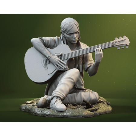 Ellie with Guitar - STL Files for 3D Print