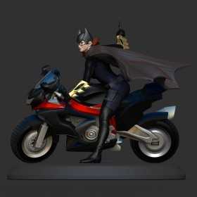Batgirl and her Bike + NSFW - STL 3D print files