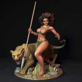 Huntress and the lioness - STL 3D print files