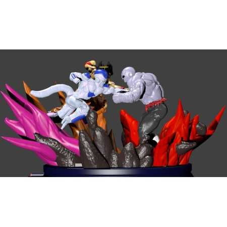 Jiren vs Goku and Freeza Diorama - Dragon Ball Z - STL Files for 3D Print
