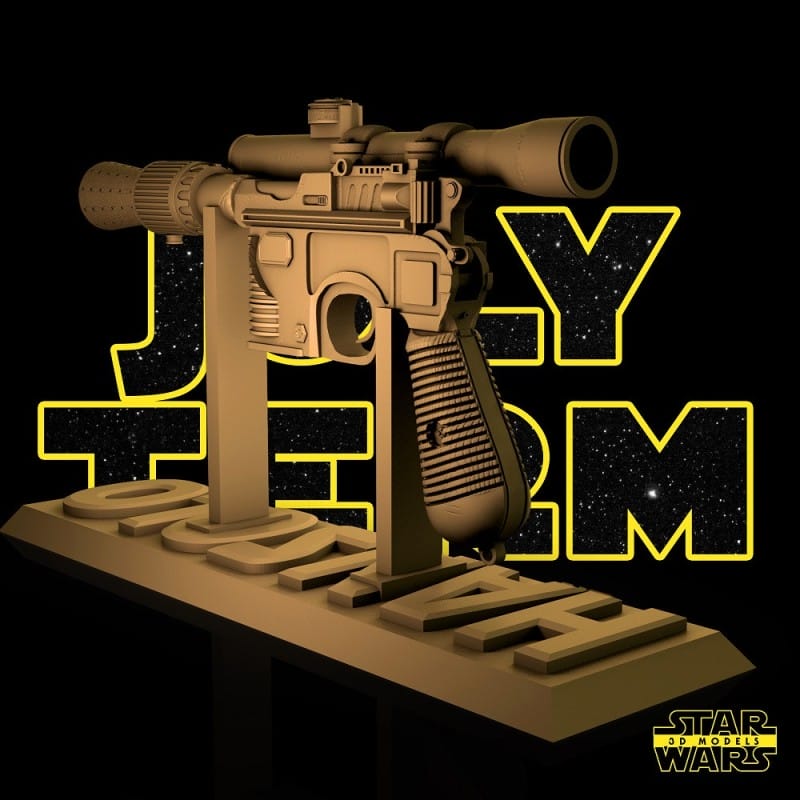 Han Solo Blaster - STL 3D print files