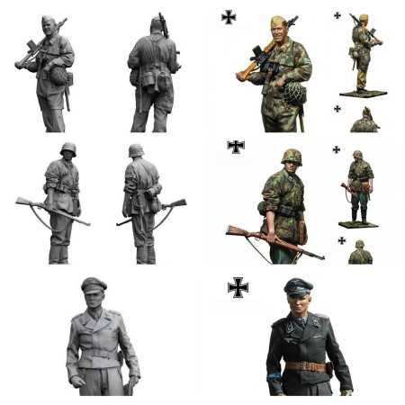 German soldiers 1940 - 1945 - STL 3D print files