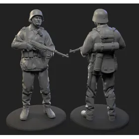 German Soldier WW2 - STL 3D print files