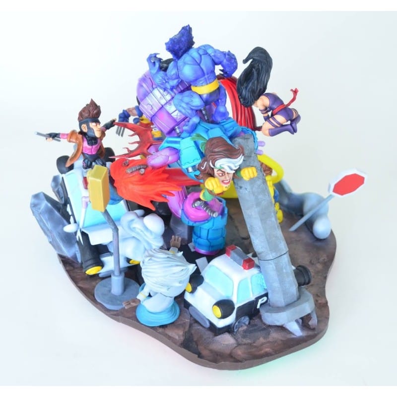 XMen vs Sentinel Chibi Diorama STL 3D print files