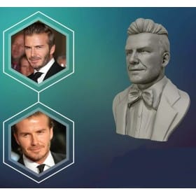 David Beckham Bust - STL 3D print files