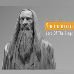 Christopher Lee Saruman Lord of the Rings - STL 3D print files