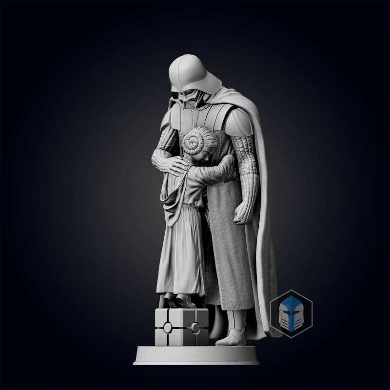 Darth Vader And Princess Leia  Fatherhood - STL Files for 3D Print