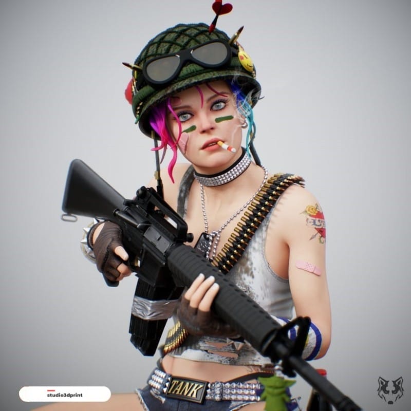Tank Girl SFW + NSFW - STL 3D print files