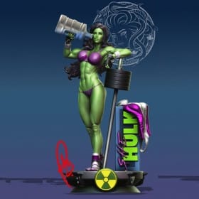 She Hulk - STL 3D print files She Hulk - STL 3D print files