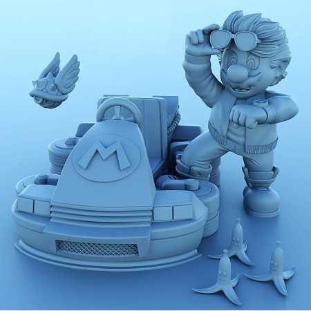 Samler blade Konsekvent Aja Super Mario Back to the Future - STL 3D print files