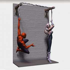 Spiderman and Black Cat - STL 3D print files