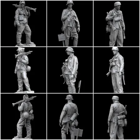 Pack 2 German soldiers 1940 - 1945 - STL 3D print files
